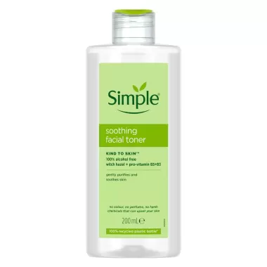 Nước Hoa Hồng Simple Làm Dịu Da & Cấp Ẩm 200ml