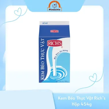 Kem béo thực vật Rich hộp 454gr