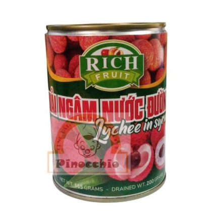 Vải Thiều Ngâm Nước Đường Rich 565GR
