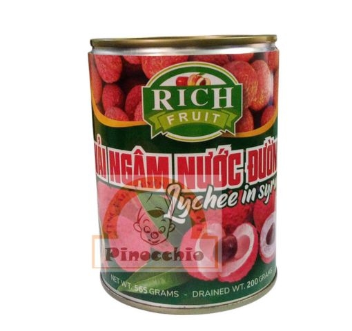 Vải Thiều Ngâm Nước Đường Rich 565GR