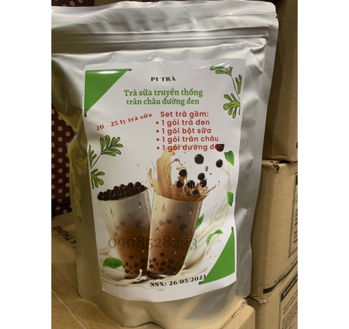 SET TRÀ SỮA TRUYỀN THỐNG TRÂN CHÂU ĐƯỜNG ĐEN